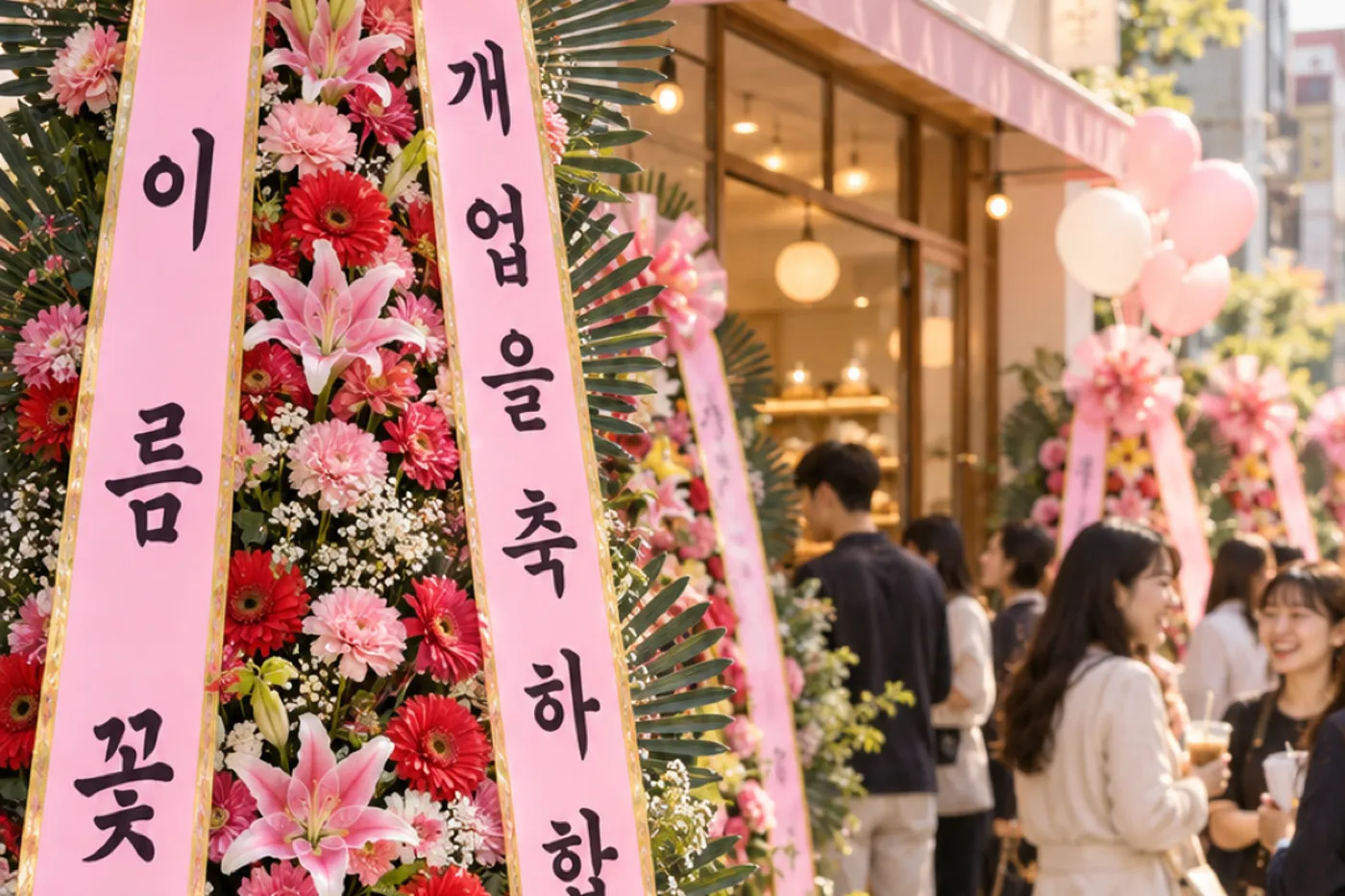 지인 가게 오픈 선물, 축하화환 3분이면 끝 — 영상으로 보는 이름꽃