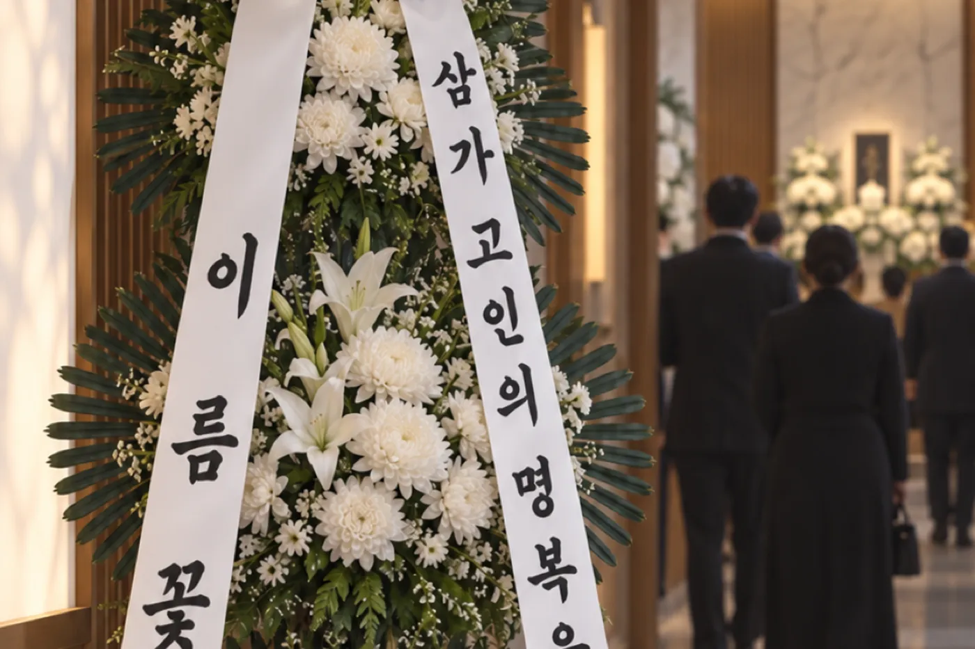 부고 문자 받았을 때, 근조화환 3분이면 끝 — 영상으로 보는 이름꽃