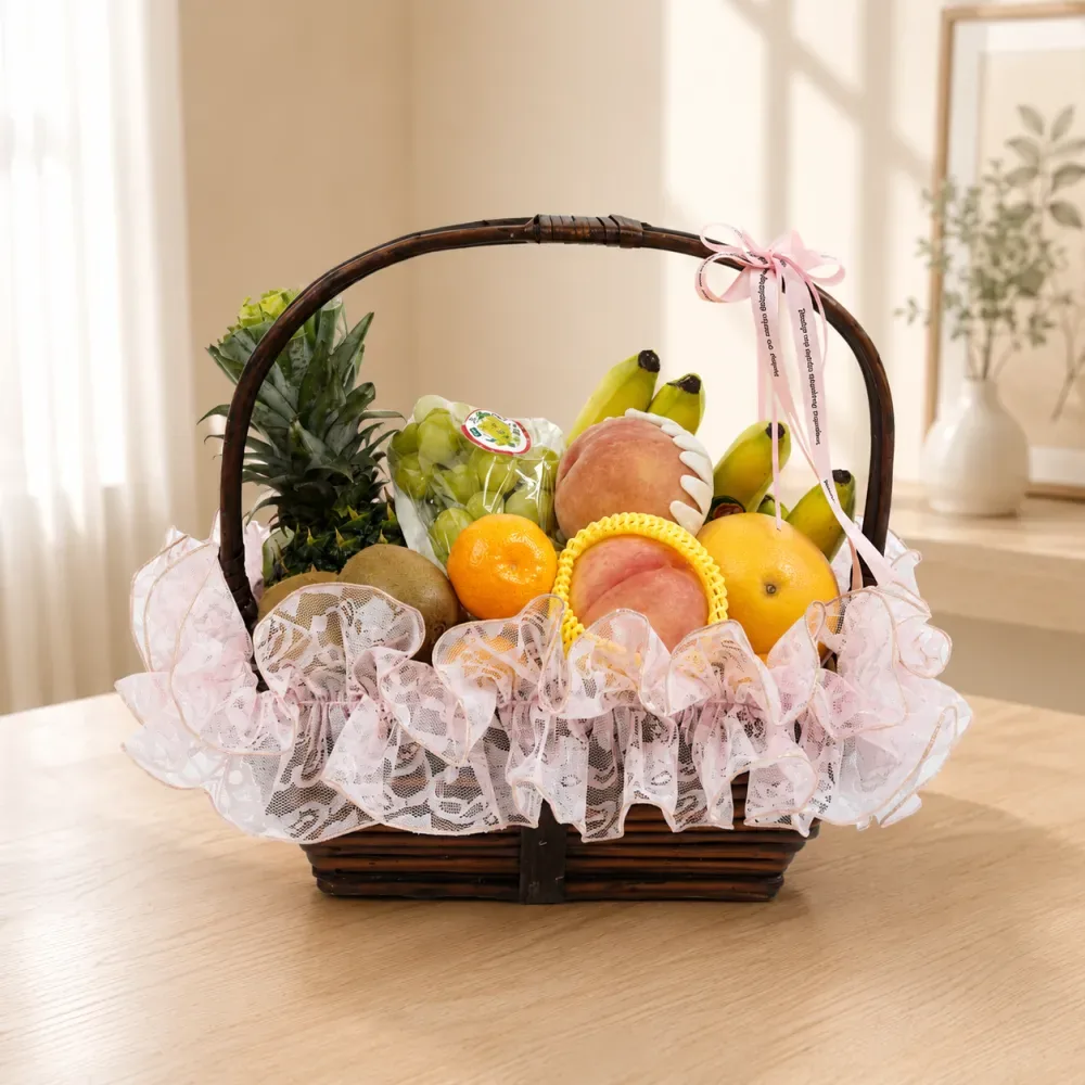 When Flowers Can't Be Delivered to the Hospital, How Can We Convey Our Thoughts? — Arrive in Bloom product photo — fruit basket