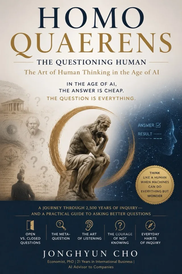 Homo Quaerens: The Questioning Human — book cover by Jonghyun Cho