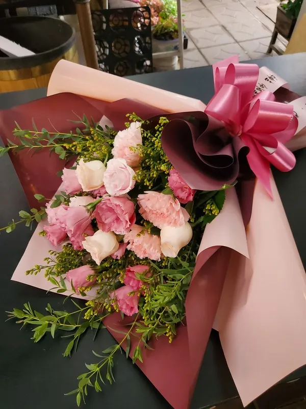 꽃다발 실제 배송 사진