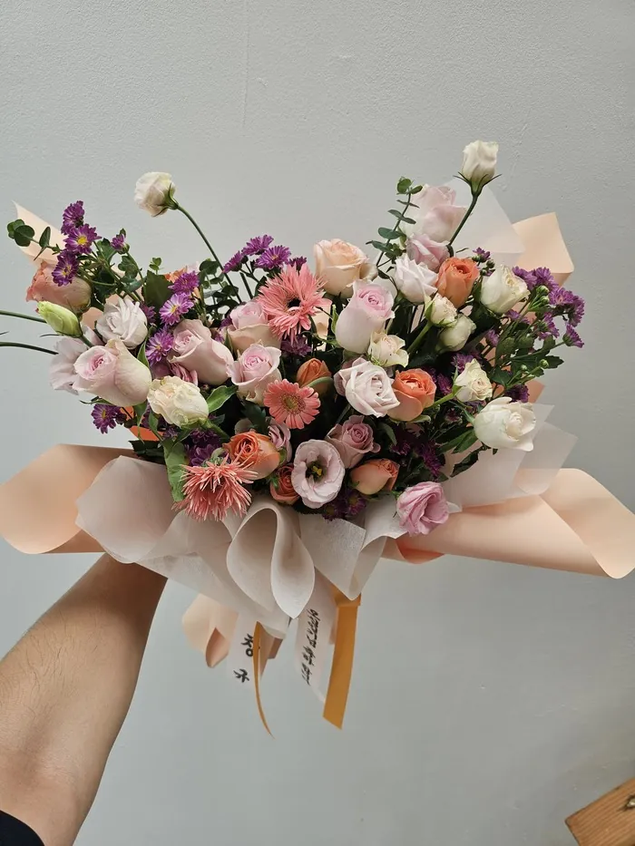 꽃다발 실제 배송 사진